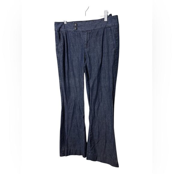 Tommy Hilfiger American Splendor Mid Rise Trouser Dark Blue Wash Women Size 6 - Picture 2 of 6